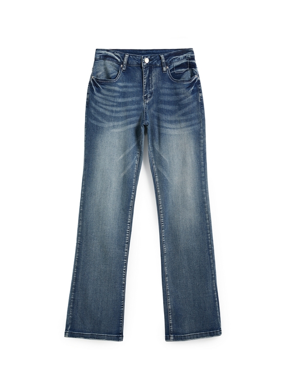 Vintage Denim Y2K Flare Leg Jeans-5