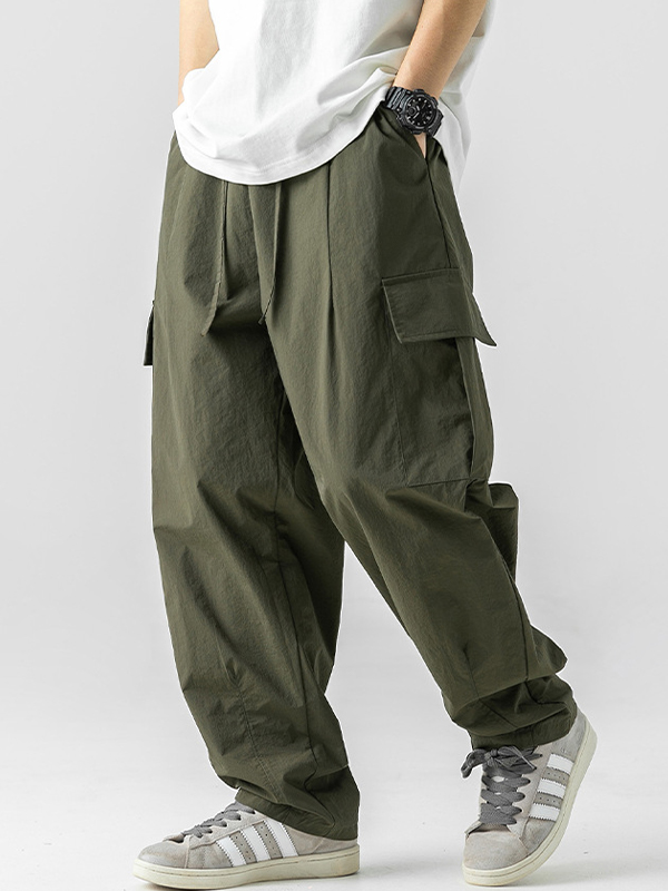 Men's Casual Loose Fit Cargo Pants-2