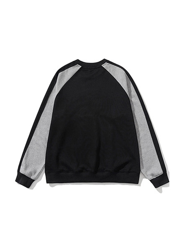Men's Letter Embroidery Raglan Sweatshirt-1