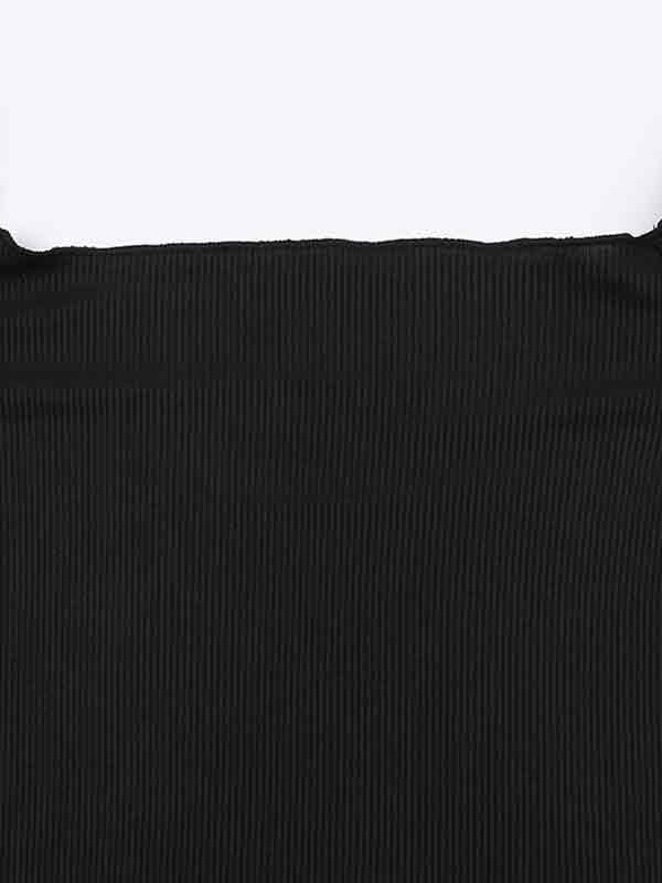 Off Shoulder Floral Print Long Sleeve Tee-4