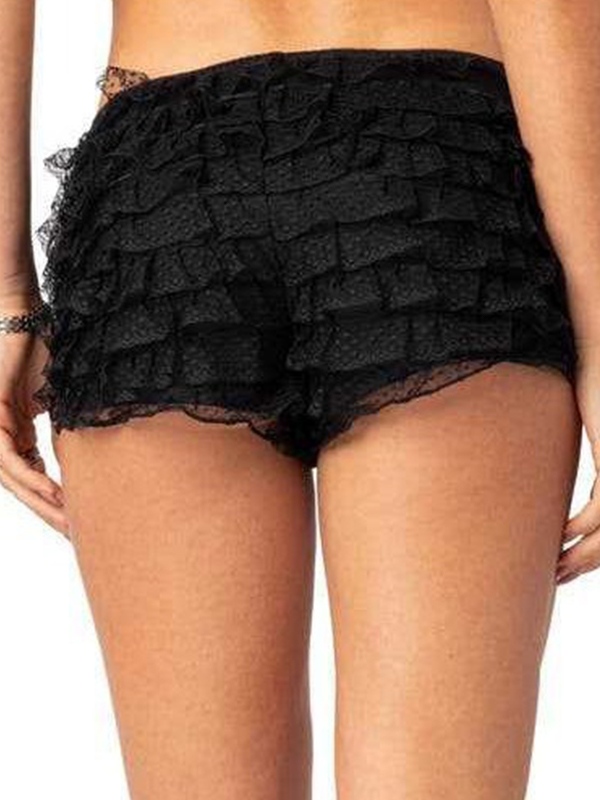 Lace Multi Layered Shorts-3