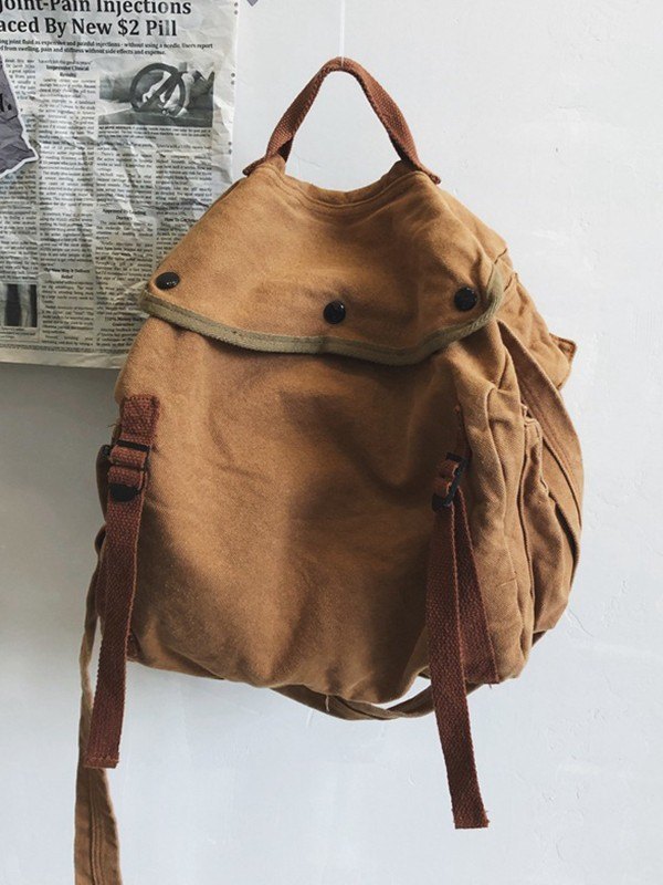 Vintage Large Canvas Messenger Bag-3