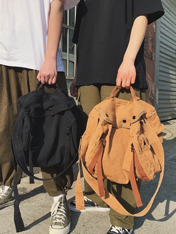 Vintage Large Canvas Messenger Bag-1