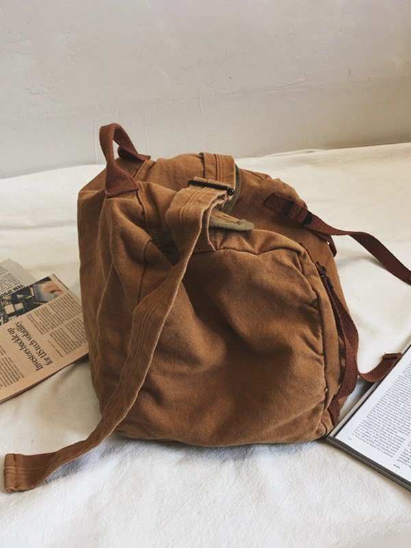 Vintage Large Canvas Messenger Bag-5