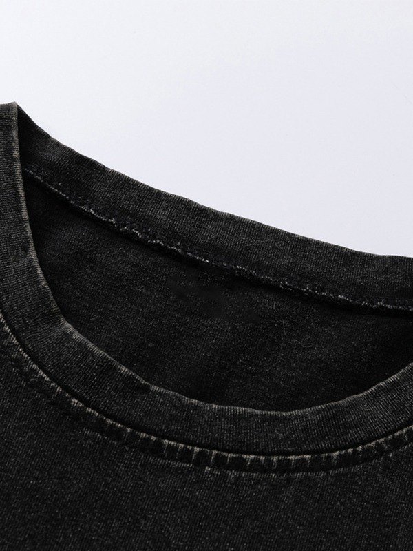 Men's Washed Rock Band Graphic Vest-3