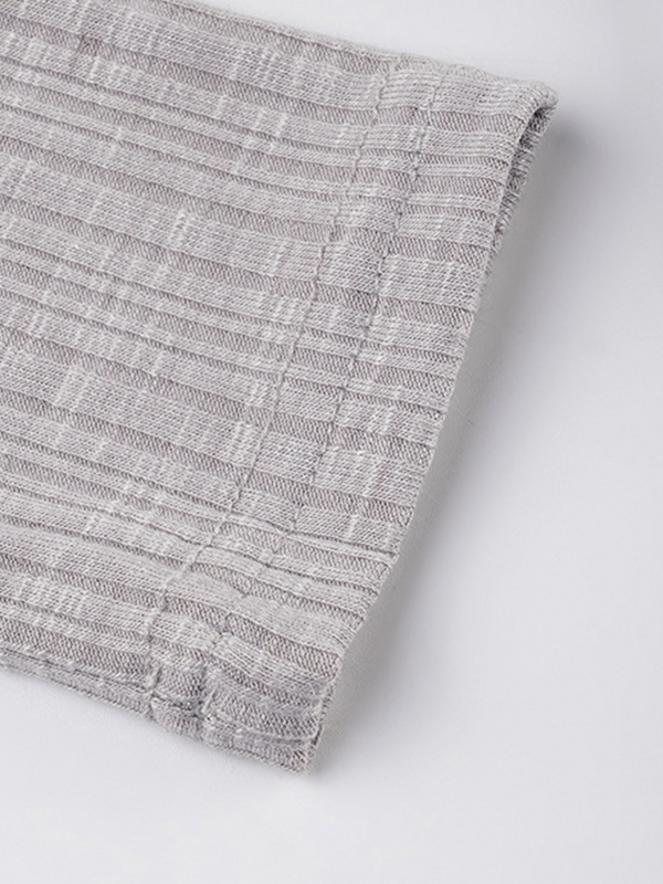 Rib Cold Shoulder Two Piece Long Sleeve Knit-6